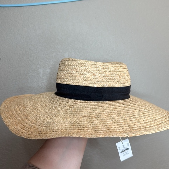 J. Crew Wide-Brim Boater Hat